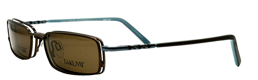 TAKUMI T9657 BRONZE BLUE EYEGLASSES FRAMES 51-17-135 AUTHENTIC NEW